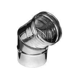 Колено Одностенного Дымохода Феррум 135° (2 секции)