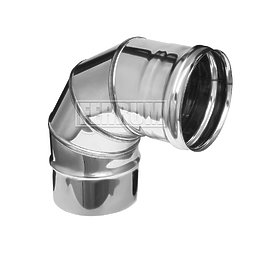 Колено 90° Одностенного Дымохода Феррум Четыре секции