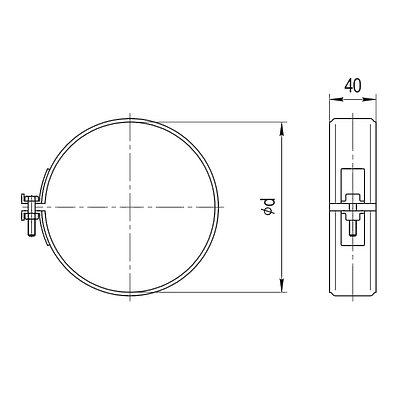 Хомут обжимной
