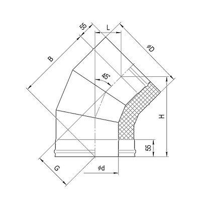Сэндвич-колено 135°