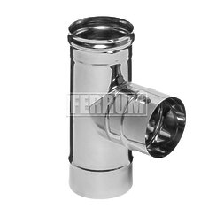 Тройник Одностенного Дымохода Феррум 90°