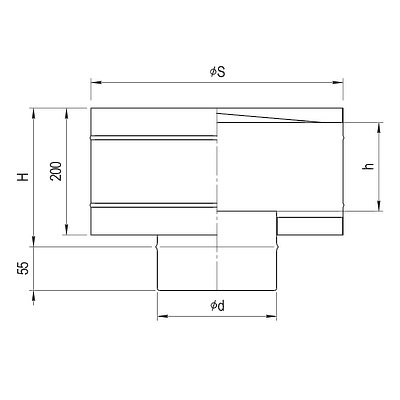 Зонт с ветрозащитой